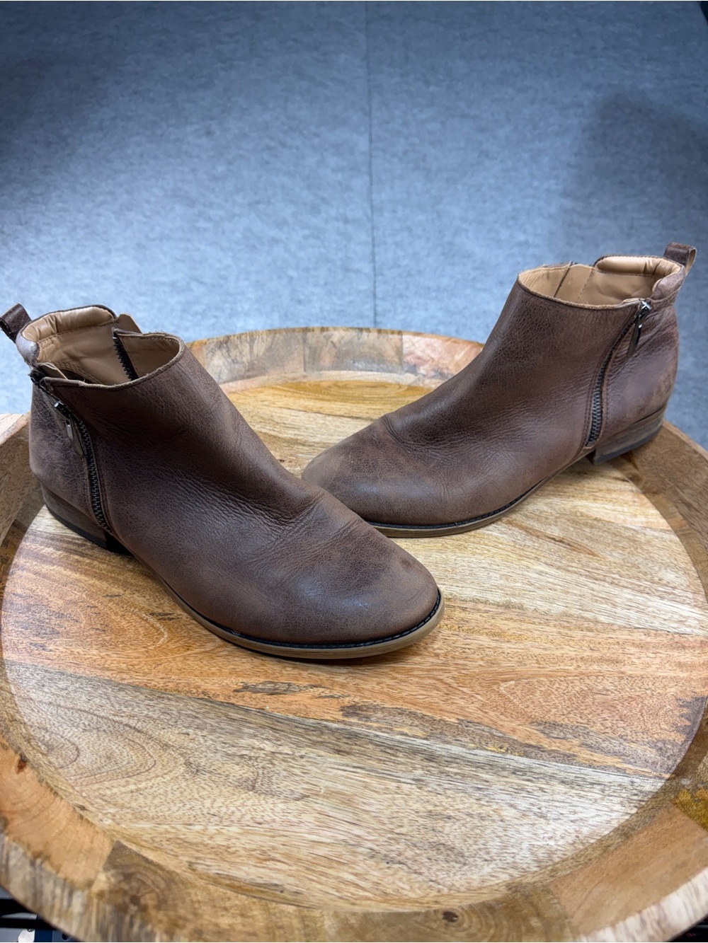 Franco Sarto Boots 10M Brown Leather | Denim’s Other Half | Lollie Closet